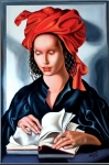 KOPIA OBRAZU TAMARY ŁEMPICKIEJ. MĄDROŚĆ TAMARA DE LEMPICKA